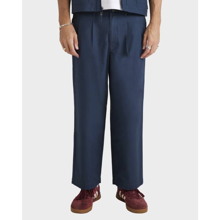 ルーカ Rvca 【 Mens Varsity Twill Trouser Pants Mens Petrol Blue 】 メンズ メンズ 青み 青色