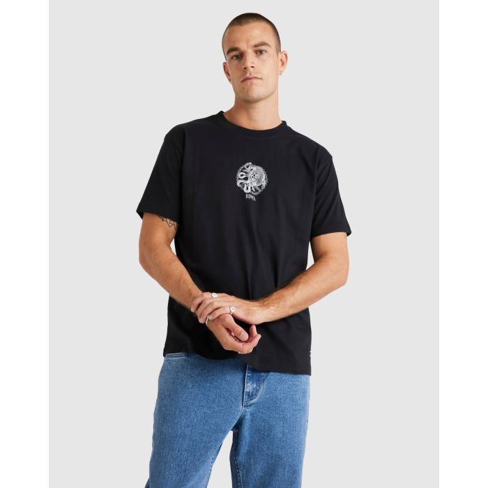 ルーカ Rvca 【 Mens Benj T-Shirt Mens Black 】 メンズ Tシャツ メンズ 黒色 ブラック