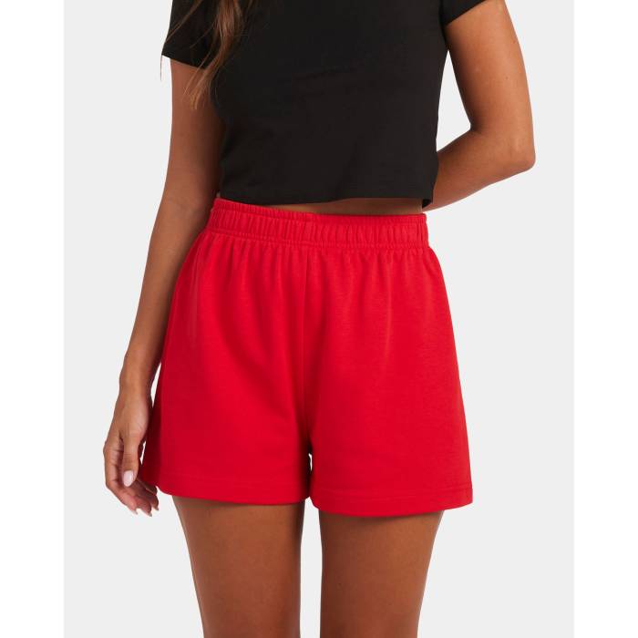 Nunui 【 Womens Archer Fleece Shorts Womens Red 】 レディース フリース さる股引き レディース Red 赤・赤いこと