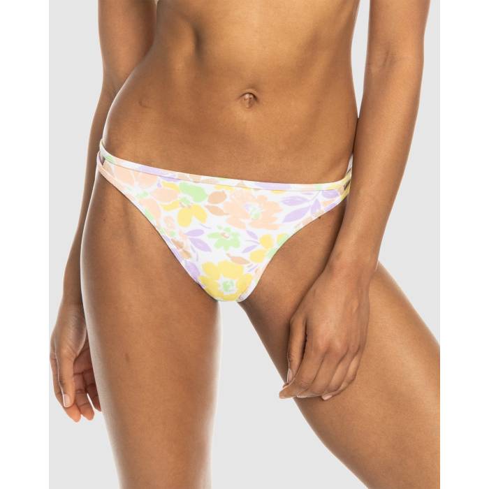 ロキシー Roxy 【 Womens Ephemere Cheeky Bikini Bottom Womens White Ephemere 】 レディース ズボン ボトムス レディース 白色 ホワイト