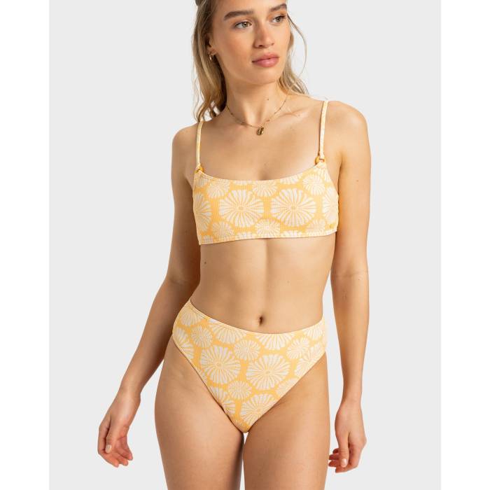 【★百貨店SALE★6/11真夜中2時迄】ロキシー Roxy 【 Womens Tropical Tile Midwaist Bikini Bottom Womens Banana Cream Tropical Tile 】 レディース ズボン ボトムス レディース 皮膚軟化剤