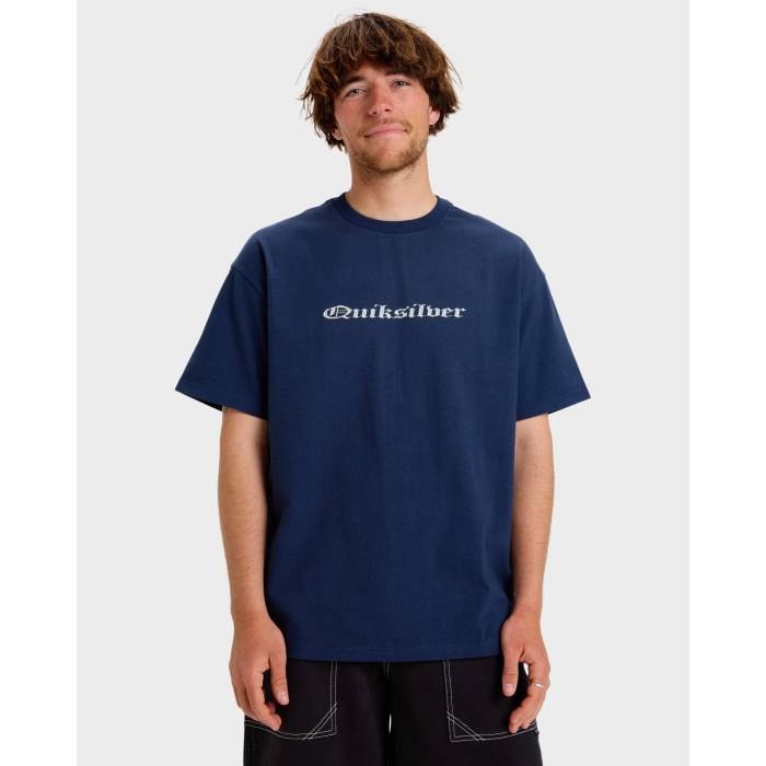 クイックシルバー Quiksilver 【 Mens Mercury Oldengl T-Shirt Mens Black Iris 】 メンズ Tシャツ メンズ 黒色 ブラック