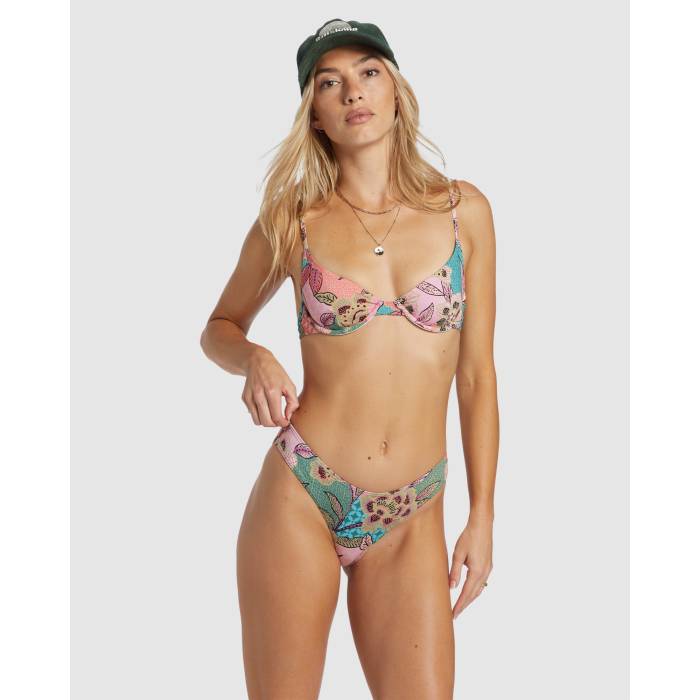 【★百貨店SALE★6/11十二時2時迄】散らし広告ボン Billabong 【 Womens Visions Of Paradise Demi Underwire Bikini Top Womens Multi 】 レディース エデンの園 レディース