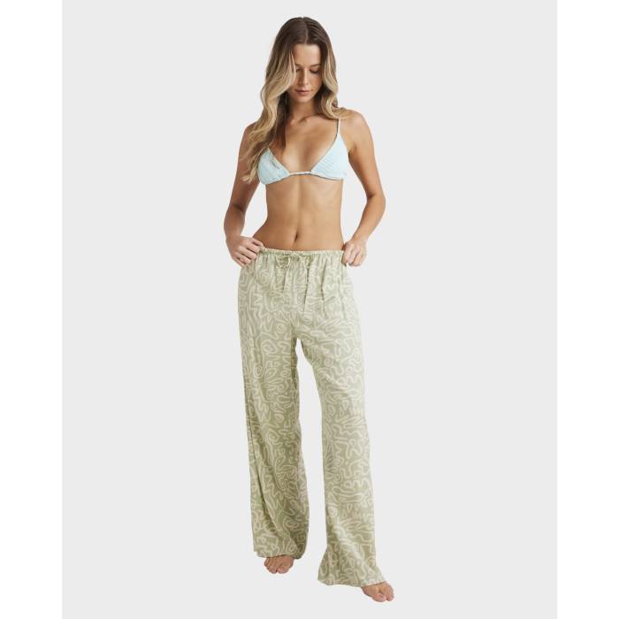【★百貨店SALE★6/11十二時2時迄】散らし広告ボン Billabong 【 Womens Sunny Lines Pants Womens Sage Frost 】 レディース レディース