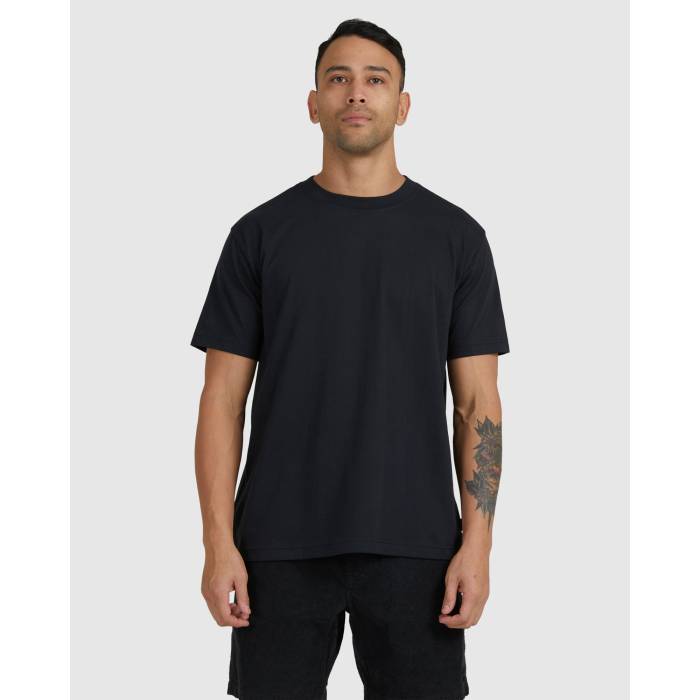 ルーカ Rvca 【 Mens Basic T-Shirt Mens Pirate Black 】 メンズ Tシャツ メンズ 黒色 ブラック