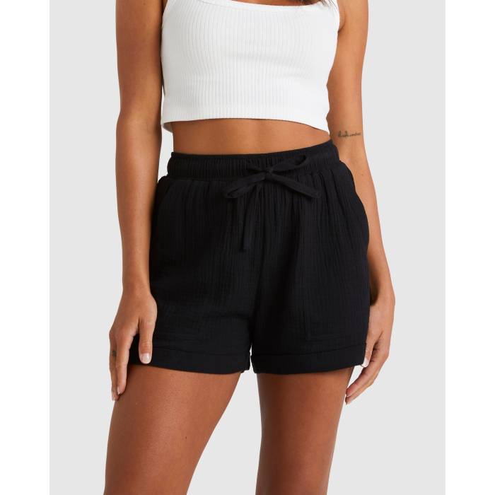 Nunui 【 Womens Timeless Shorts Womens Black 】 レディース ショーツ レディース 黒色 ブラック