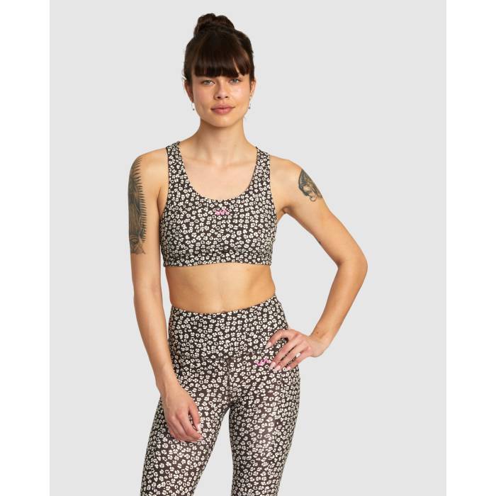 【★百貨店SALE★6/11十二時2時迄】ルーカ Rvca 【 Womens Va Essential Mid Sports Bra Womens java 】 レディース ミッド レディース