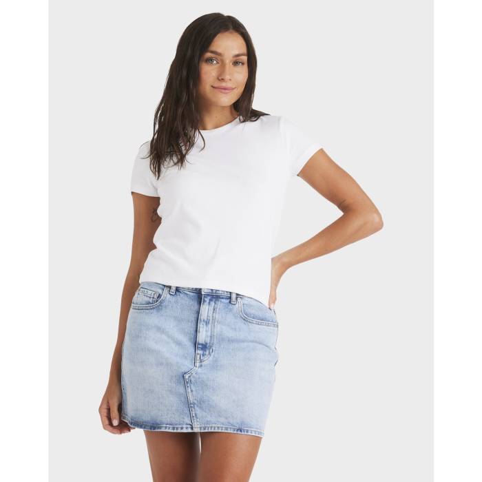 ロキシー Roxy 【 Womens Base Rib T-Shirt Womens Bright White 】 レディース Tシャツ レディース 白色 ホワイト 12,950円