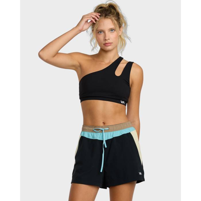 ルーカ Rvca 【 Womens Va One Sholder Sports Bra Womens Black 】 レディース レディース 黒色 ブラック