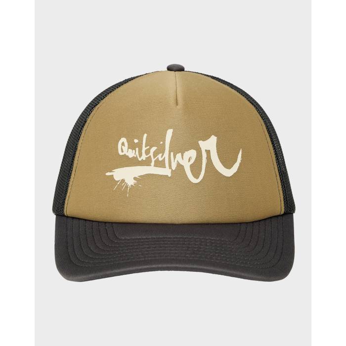 クイックシルバー Quiksilver 【 Mens Dna Impaired Trucker Cap Mens Aloe 】 メンズ トラッカー キャップ 帽子 メンズ