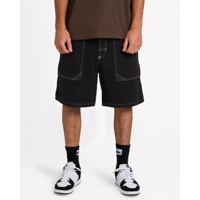 クイックシルバー Quiksilver 【 Mens Mercury Denim Shorts Mens Black 】 メンズ デニム ショーツ メンズ 黒色 ブラック