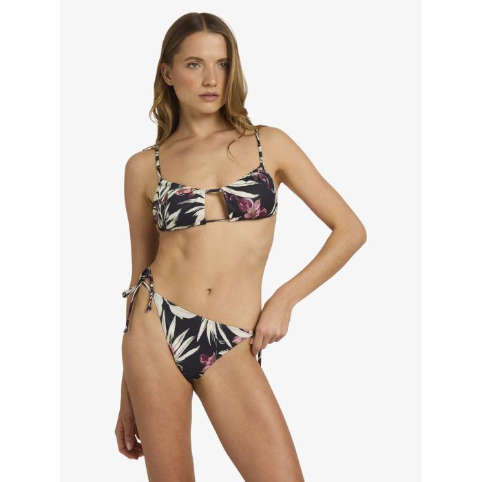 【★百貨店SALE★6/11十二時2時迄】ロキシー Roxy 【 Womens Beach Classics Bikini Bottom Womens Anthracite Wind Swept Floral 】 レディース ズボン ボトムス レディース
