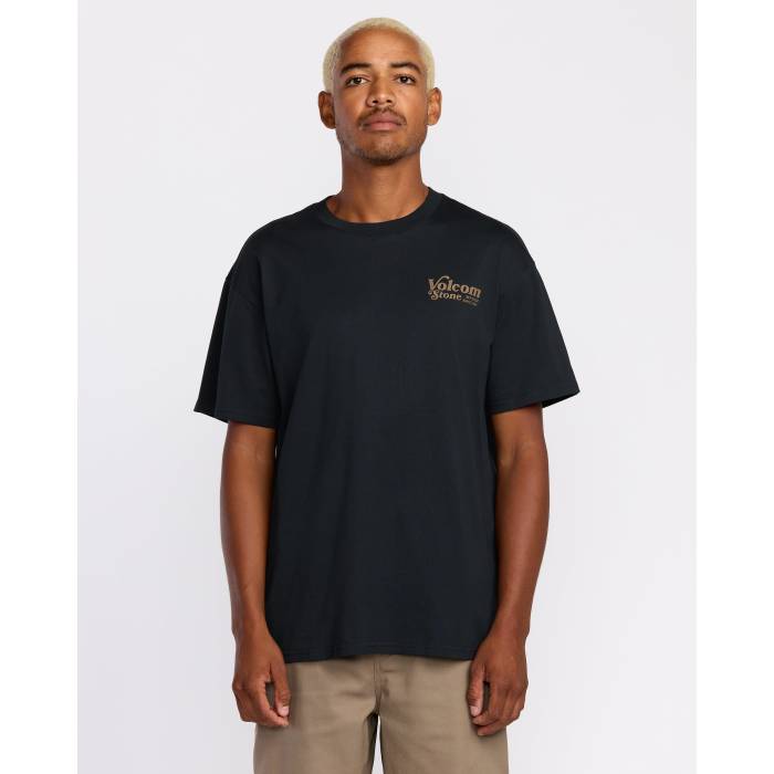 ボルコム Volcom 【 Mens Sky High T-Shirt Mens Antique Black 】 メンズ 天の原 御機嫌 プルオーバー メンズ 黒いこと 黒いこと