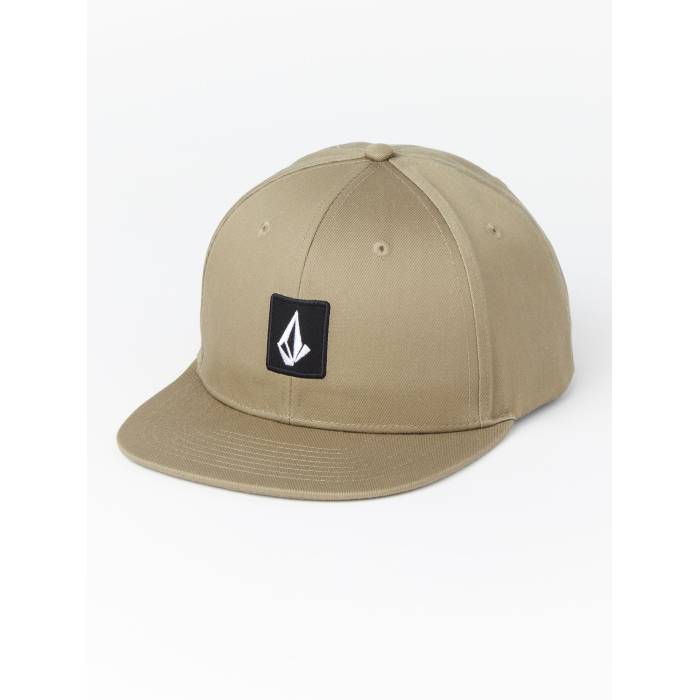 ボルコム Volcom 【 Mens V Square Snapback Cap Mens Brown Stone 】 メンズ Snapback スナップバック バッグ キャップ 帽子 メンズ 茶色 ブラウン