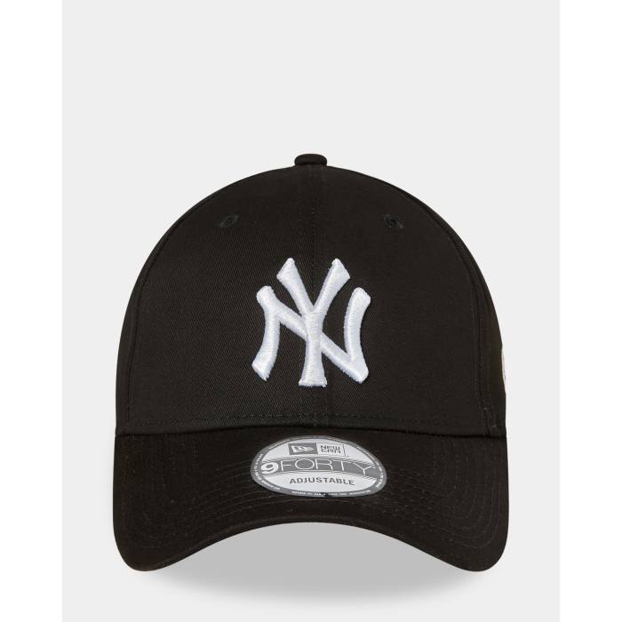 Newera 【 9Forty New York Yankees Cap Mens Black/White 】 ヤンキース キャップ 帽子 メンズ 黒色 ブラック 白色 ホワイト