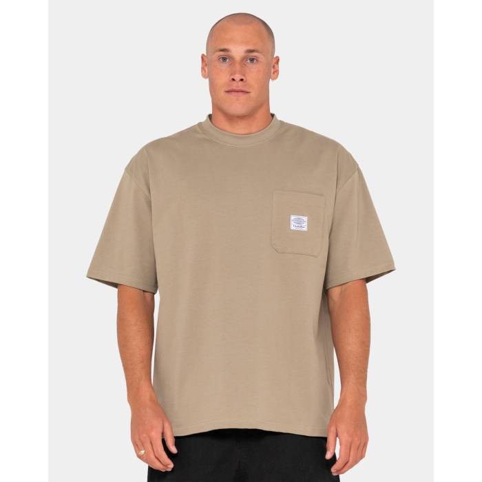 ラスティ Rusty 【 Mens Steezey Heavy T-Shirt Mens Khaki 】 メンズ Tシャツ メンズ カーキ