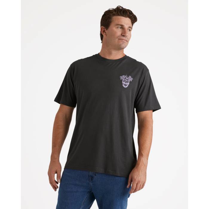 ボルコム Volcom 【 Mens Rawled T-Shirt Mens Stealth 】 メンズ プルオーバー メンズ ステルス