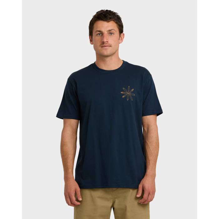 【★百貨店SALE★6/11真夜中2時迄】散らし広告ボン Billabong 【 Mens Quiver T-Shirt Mens Navy 】 メンズ ティーシャツ メンズ 紺色 米国海軍