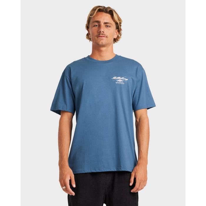 ビラボン Billabong 【 Mens Crossboards T-Shirt Mens Real Teal 】 メンズ Tシャツ メンズ レアル