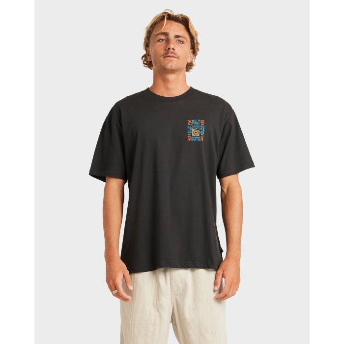 【★百貨店SALE★6/11真夜中2時迄】散らし広告ボン Billabong 【 Mens Solar T-Shirt Mens Washed Black 】 メンズ ティーシャツ メンズ 黒いこと 黒いこと