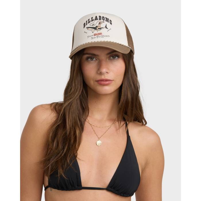 【★百貨店SALE★6/11夜夜中2時迄】散らし広告ボン Billabong 【 Womens Grandpa Trucker Hat Womens Mushroom 】 レディース トラッカー レディース