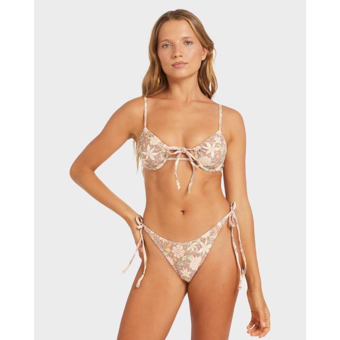 【★百貨店SALE★6/11十二時2時迄】ロキシー Roxy 【 Womens Garland Cheeky Bikini Bottom Womens Nutmeg 】 レディース ズボン ボトムス レディース