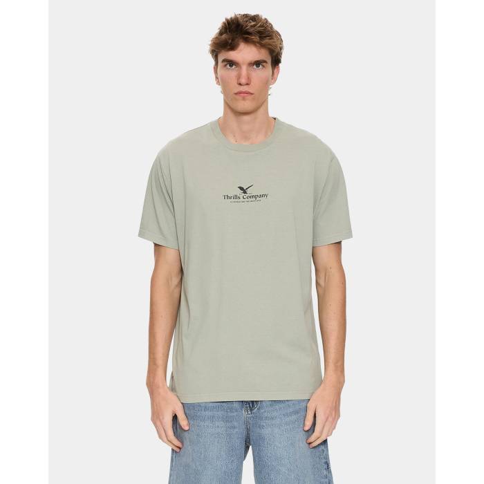 Thrills 【 Mens A Heaven For The Restless T-Shirt Mens Dirty Sage 】 メンズ Tシャツ メンズ