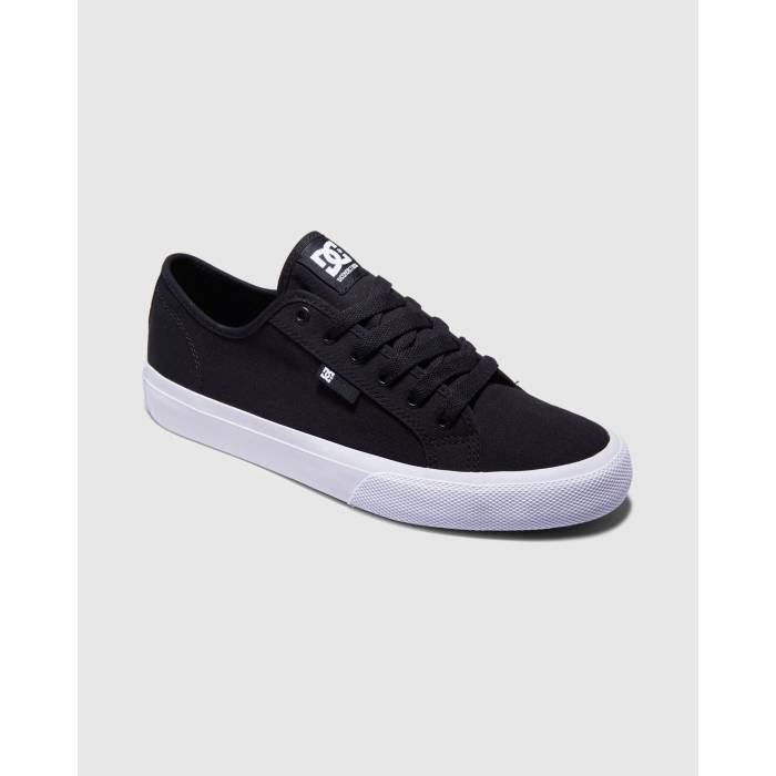 ディーシー シューズ Dc Shoes 【 Mens Manual Skate Shoes Mens Black/White 】 メンズ Skate 滑る シューズ 運動すること靴 メンズ 黒いこと 黒いこと 白いこと 白いこと