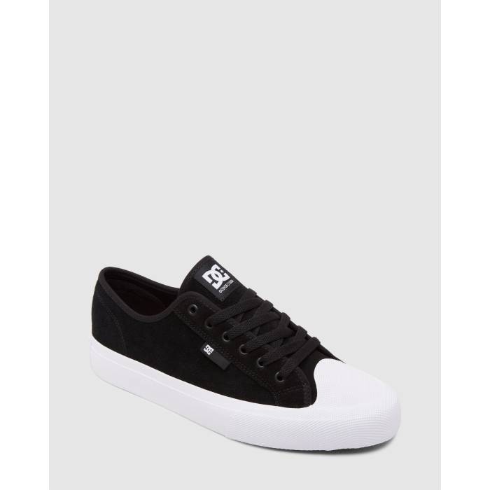 ディーシー シューズ Dc Shoes 【 Mens Manual Rt S Skate Shoes Mens Black/White 】 メンズ Skate 滑る シューズ 運動すること靴 メンズ 黒いこと 黒いこと 白いこと 白いこと