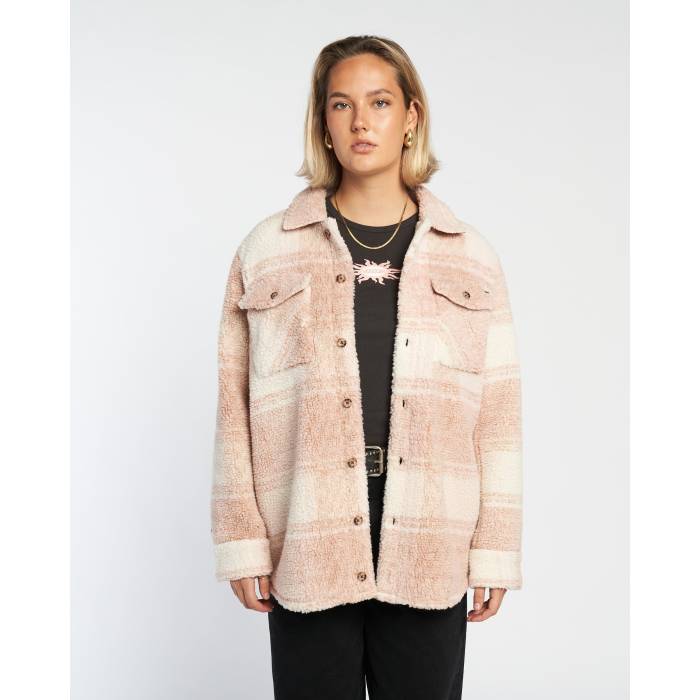 【★百貨店SALE★6/11真夜中2時迄】ボルコム Volcom 【 Womens Silent Sherpa Jacket Womens Champagne Gold 】 レディース Jacket 上衣 レディース ゴールド
