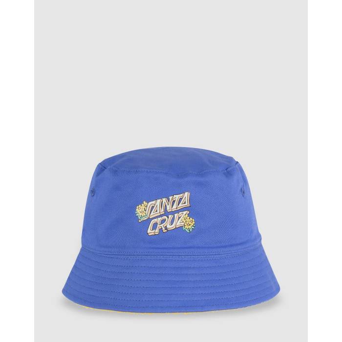 【★百貨店SALE★6/11真夜中2時迄】サンタ渡航 Santa Cruz 【 Girls 8-16 Aloha Stack Bucket Hat Girls Iris 】 アロハ お坊っちゃん キッズ