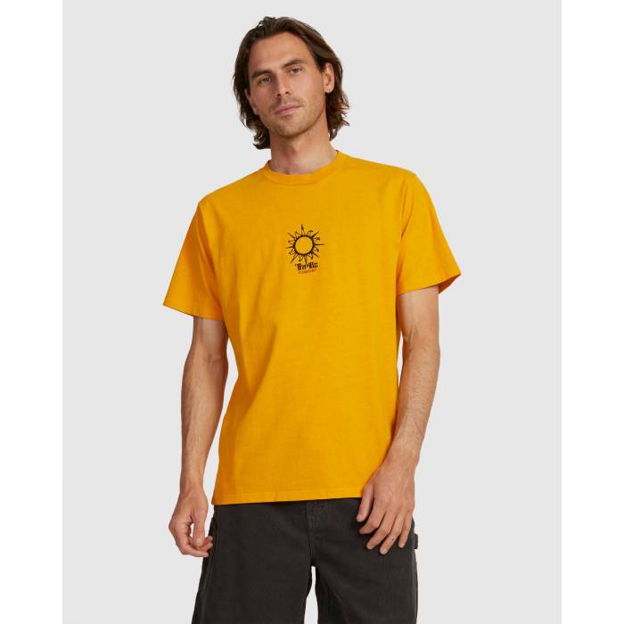 Thrills 【 Mens El Merch Fit T-Shirt Mens Power Gold 】 メンズ プルオーバー メンズ Power 力強さ ゴールド