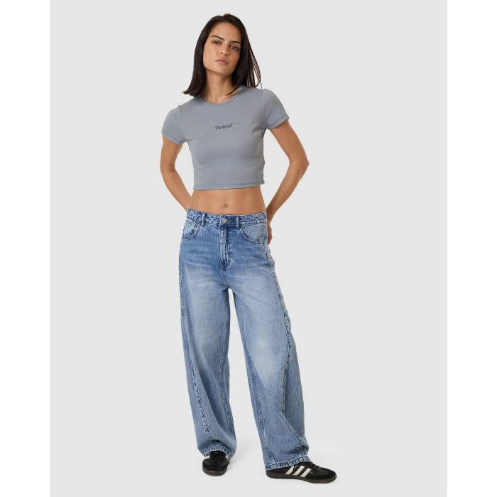 Thrills 【 Womens Workwear Baby T-Shirt Womens Flint Blue 】 レディース Tシャツ レディース 青色 ブルー