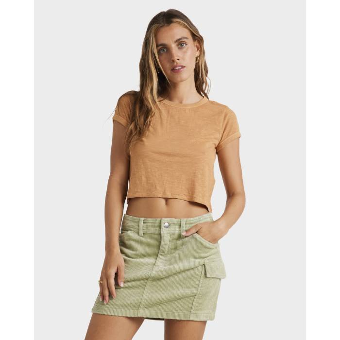 ビラボン Billabong 【 Womens Daily T-Shirt Womens Biscuit 】 レディース Tシャツ レディース