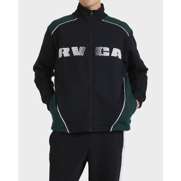 ルーカ Rvca 【 Mens Panelled Pullover Hoodie Mens Rvca Black 】 メンズ フーディー パーカー メンズ RVCA ルーカ 黒色 ブラック