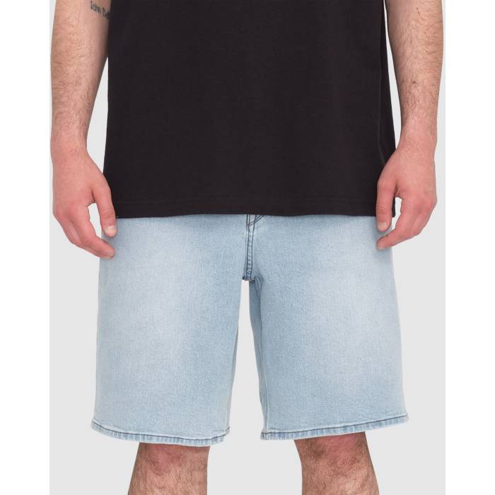ボルコム Volcom 【 Mens Billow Denim Shorts Mens Desert Blue 】 メンズ デニム ショーツ メンズ 青色 ブルー