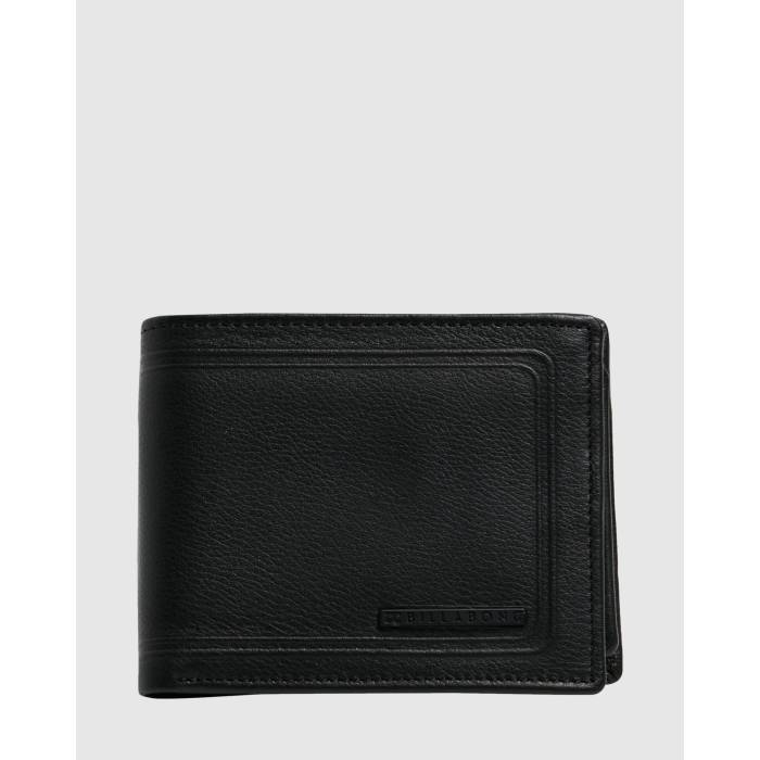 ビラボン Billabong 【 Mens Scope 2 In 1 Leather Wallet Mens Black 】 メンズ レザー Wallet ウォレット・財布 メンズ 黒色 ブラック