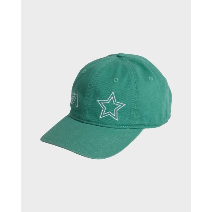 【★百貨店SALE★6/11夜夜中2時迄】ルーカ Rvca 【 Womens Sport Star Dad Cap Womens Bottle Green 】 レディース 旗がしら かぶり笠 レディース green 緑・緑であること