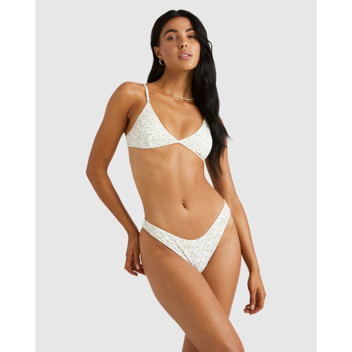 【★百貨店SALE★6/11真夜中2時迄】ルーカ Rvca 【 Womens Ditsy Rib Medium French Bikini Bottom Womens Whisper White 】 レディース ズボン ボトムス レディース 白いこと 白いこと