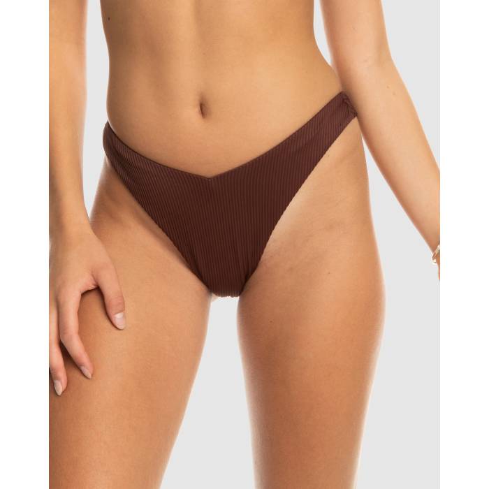 【★百貨店SALE★6/11真夜中2時迄】ロキシー Roxy 【 Womens Rib  Love Bikini Bottom Womens Bitter Chocolate 】 レディース ズボン ボトムス レディース