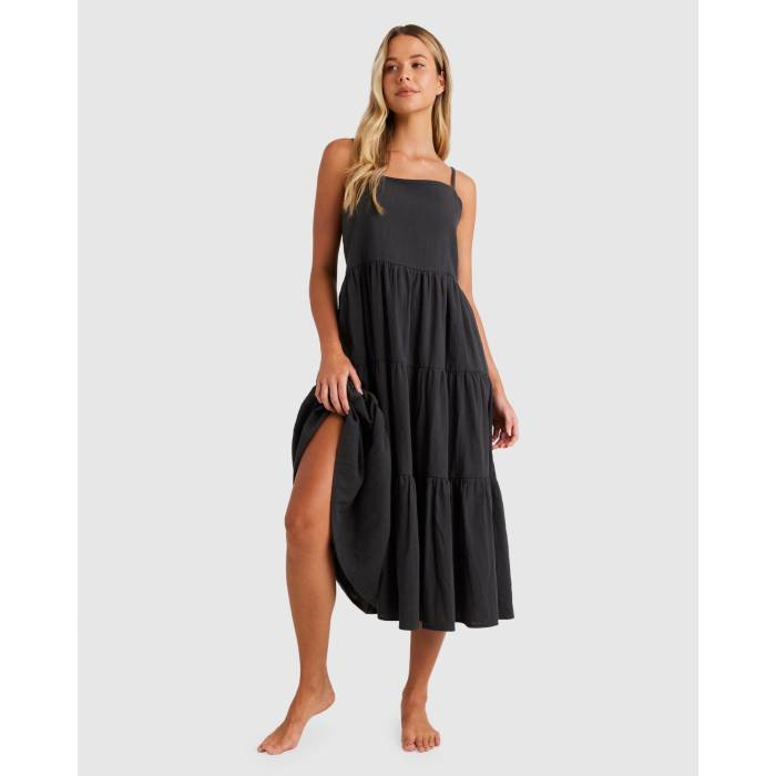 【★百貨店SALE★6/11真夜中2時迄】散らし広告ボン Billabong 【 Womens Lost Love Maxi Dress Womens Black 】 レディース 御召しもの レディース 黒いこと 黒いこと