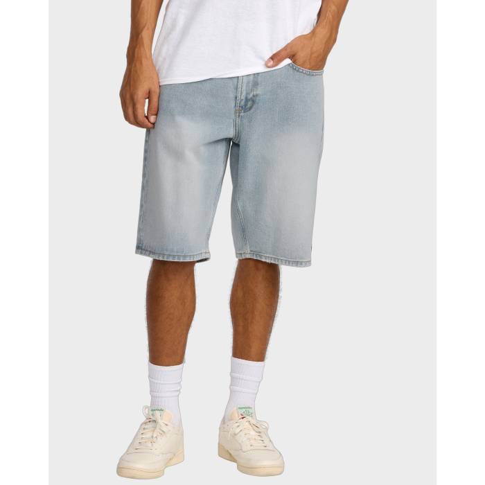 ルーカ Rvca 【 Mens Dayshift Denim Shorts Mens Vintage Blue 】 メンズ デニム ショーツ メンズ vintage ビンテージ・ヴィンテージ 青色 ブルー 20,440円