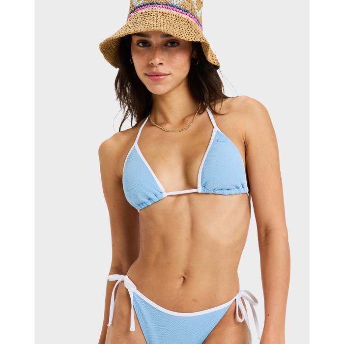 【★百貨店SALE★6/11真夜中2時迄】ロキシー Roxy 【 Womens Kauai Tiki Tri Bikini Top Womens Sky Blue 】 レディース レディース 天の原 青碧 青碧