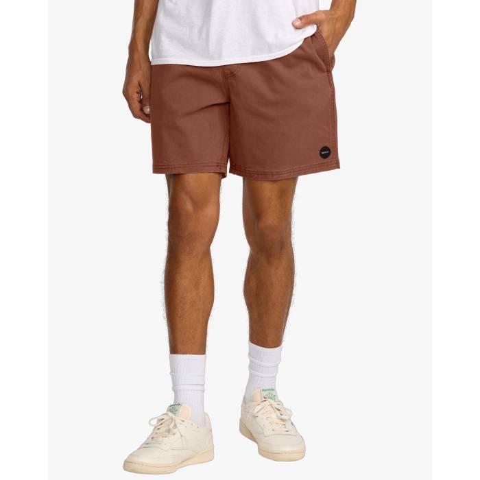 ルーカ Rvca 【 Mens Escape Elastic Shorts Mens Red Earth 】 メンズ ショーツ メンズ Red 赤・レッド 15,890円