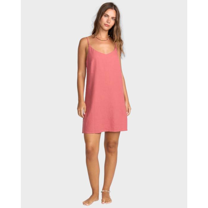 散らし広告ボン Billabong 【 Womens Summer Love Mini Dress Womens Wild Ginger 】 レディース Summer 夏時 御召しもの レディース wild ワイルド