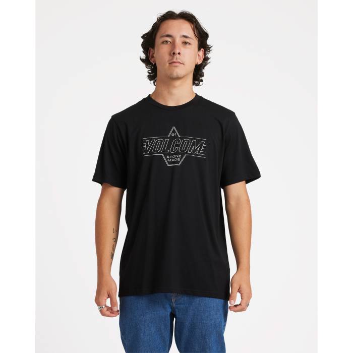 ボルコム Volcom 【 Mens Aus Linesman T-Shirt Mens Black 】 メンズ Tシャツ メンズ 黒色 ブラック