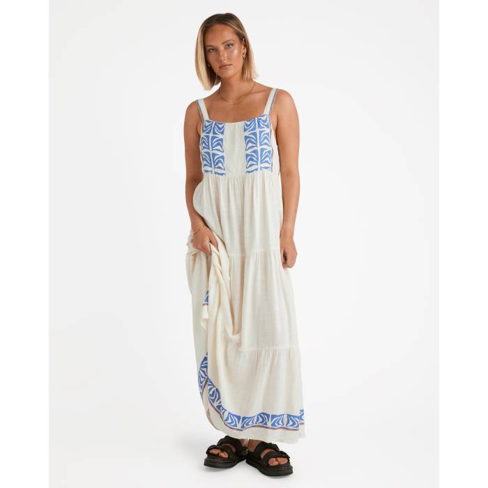【★百貨店SALE★6/11真夜中2時迄】ボルコム Volcom 【 Womens Fa Emma Rushton Maxi Dress Womens Vintage White 】 レディース 御召しもの レディース vintage ビンテージ・ヴィンテージ 白いこと 白いこと