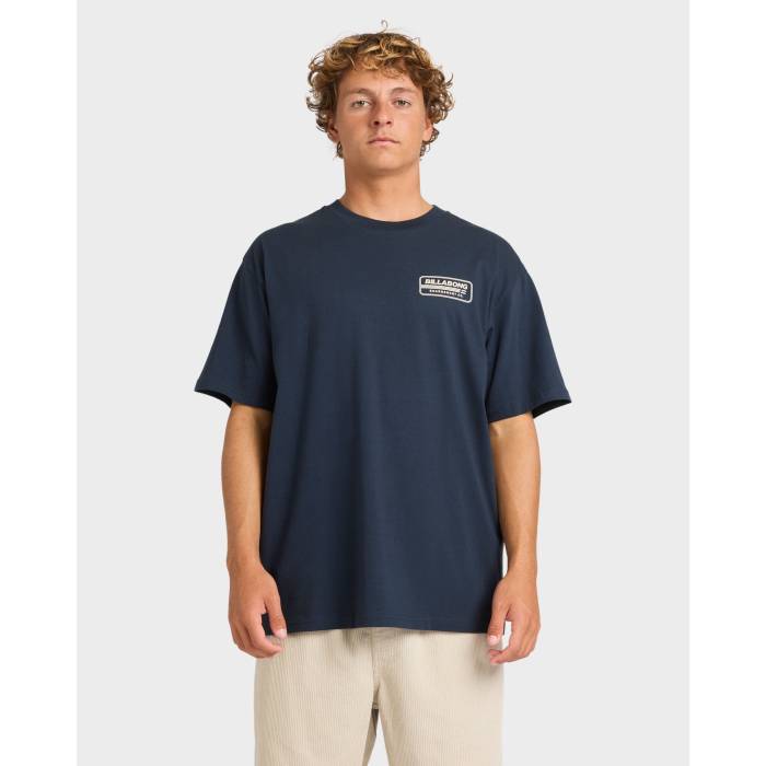【★百貨店SALE★6/11真夜中2時迄】散らし広告ボン Billabong 【 Mens Trademark T-Shirt Mens Navy 】 メンズ ティーシャツ メンズ 紺色 米国海軍