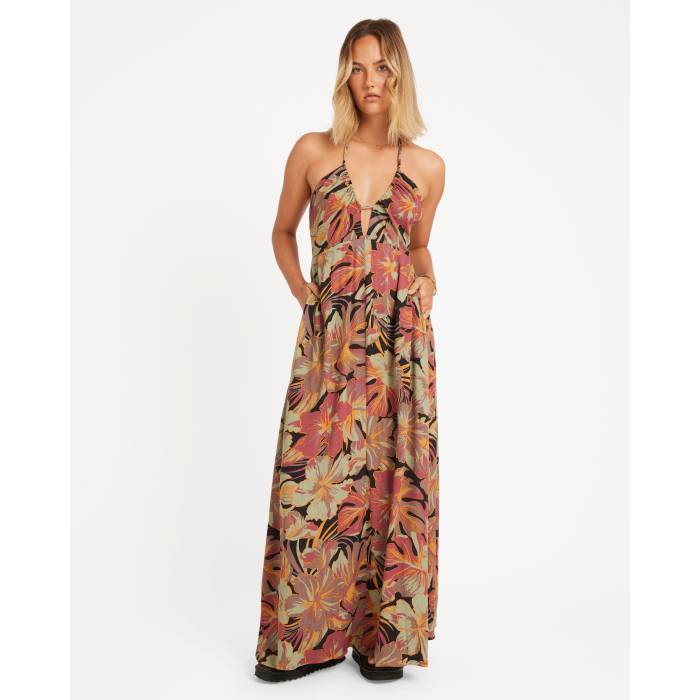 【★百貨店SALE★6/11真夜中2時迄】ボルコム Volcom 【 Womens Swell Ya Maxi Dress Womens Multi 】 レディース 御召しもの レディース