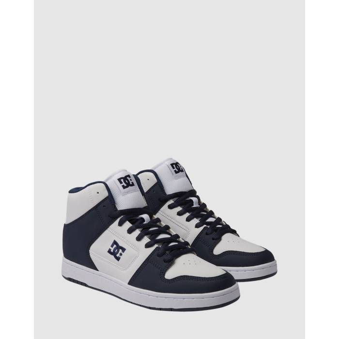 ディーシー シューズ Dc Shoes 【 Mens Manteca 4 Hi Skate Shoes Mens White/Navy 】 メンズ マンテカ Skate 滑る シューズ 運動すること靴 メンズ 白いこと 白いこと 紺色 米国海軍
